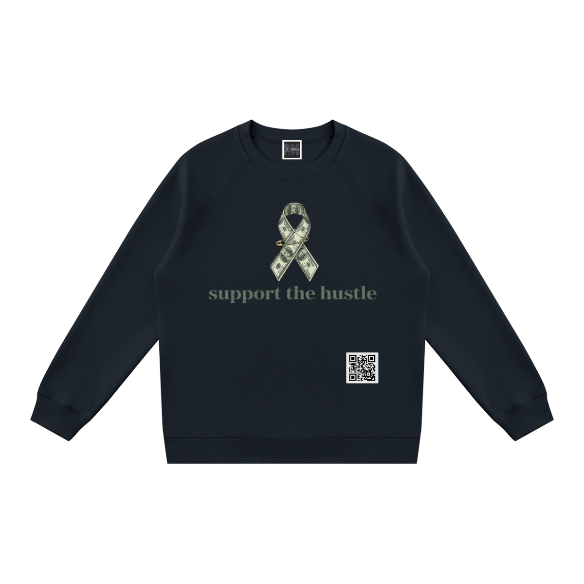 support the hustle Regular Fit Crewneck Sweatshirt
