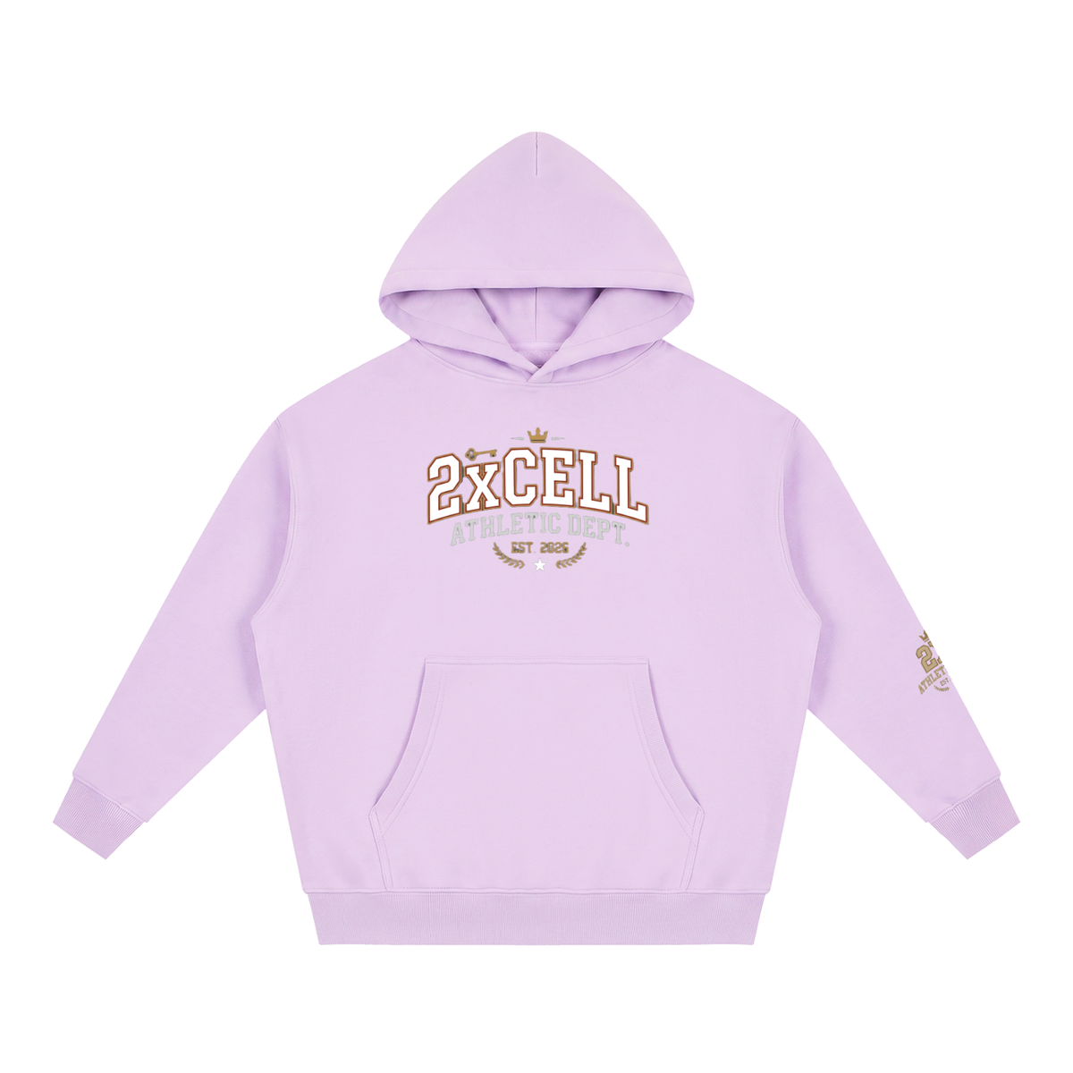 Athletic dept 2xcell Essential Oversized Boxy Fit Fleece Hoodie