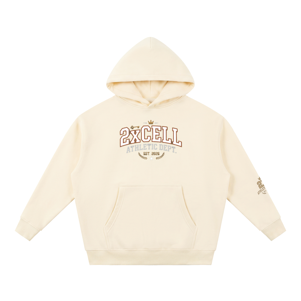 Athletic dept 2xcell Essential Oversized Boxy Fit Fleece Hoodie