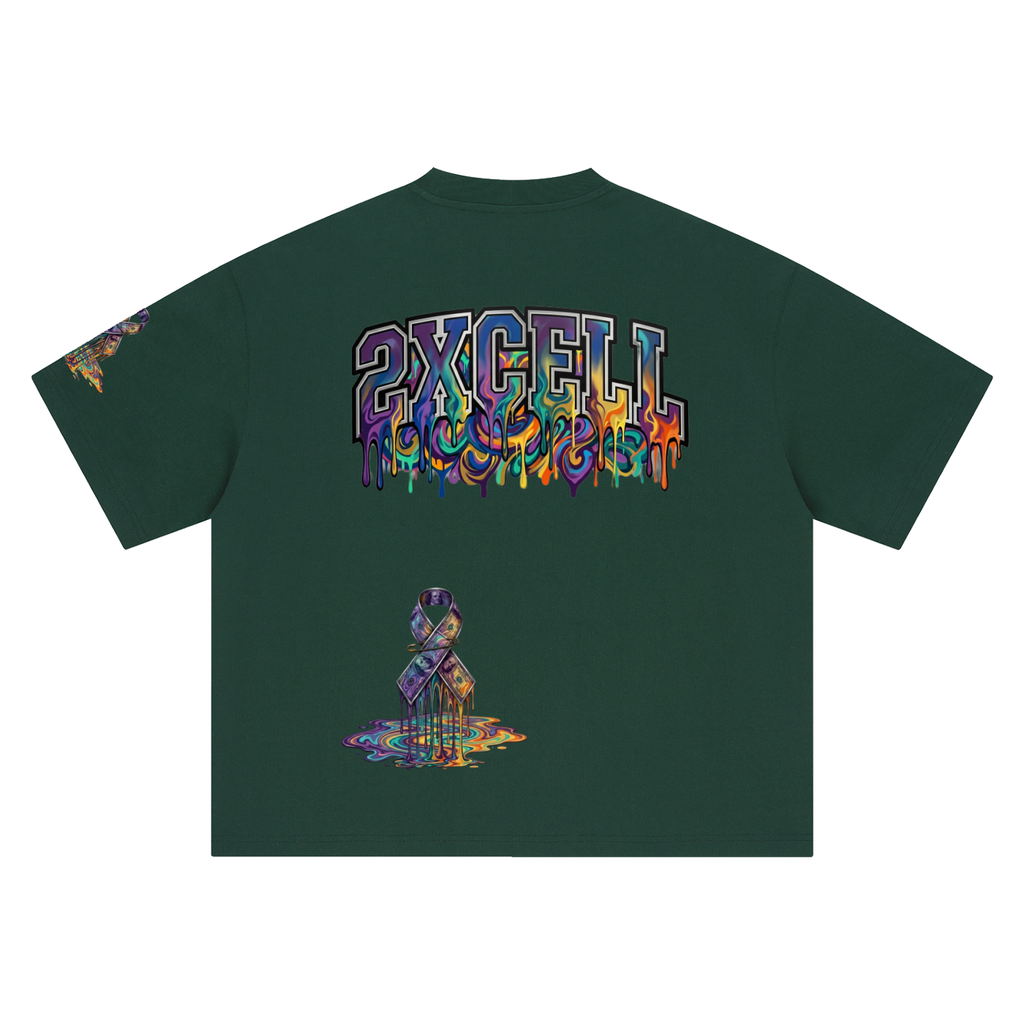Graffiti drippin 2xcell Oversized T-Shirt