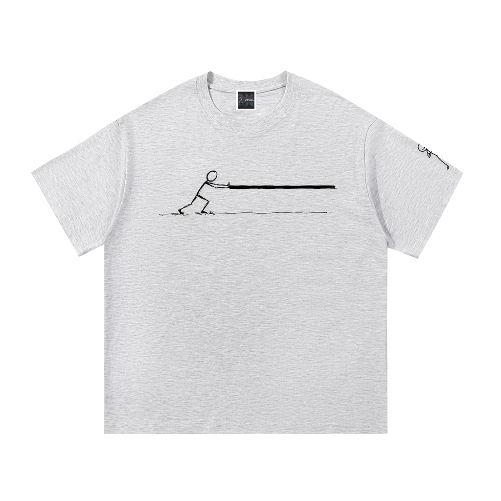 Push a hard line Essential Cotton T-Shirt