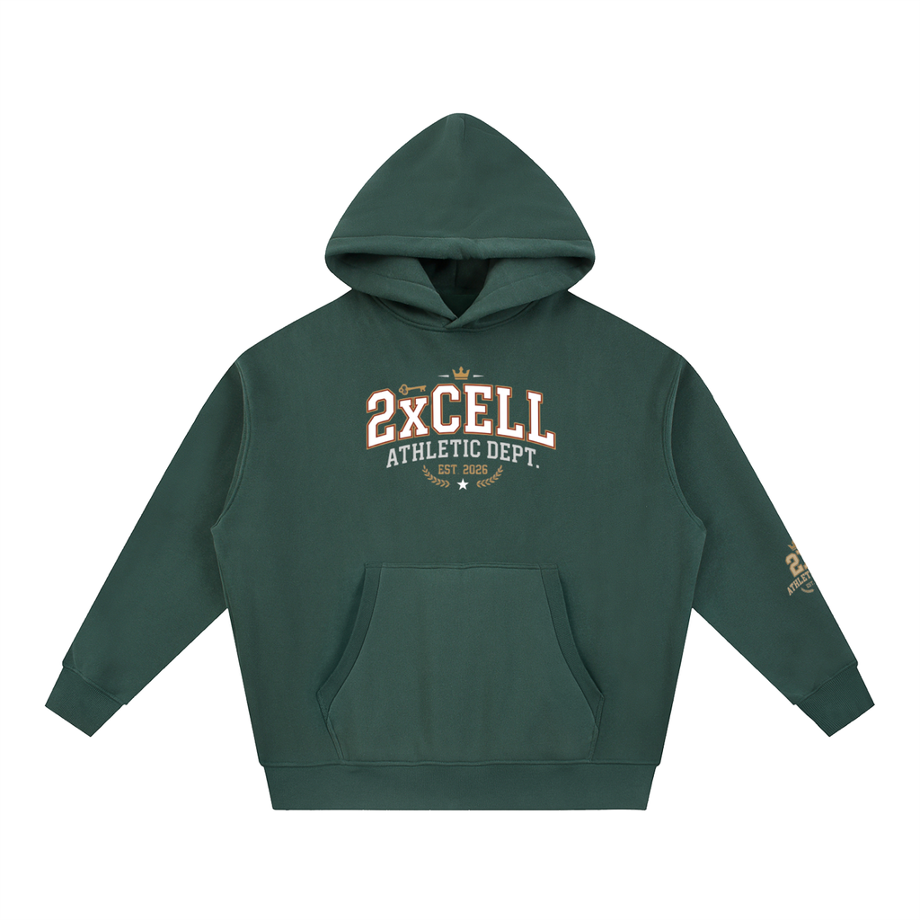 Athletic dept 2xcell Essential Oversized Boxy Fit Fleece Hoodie