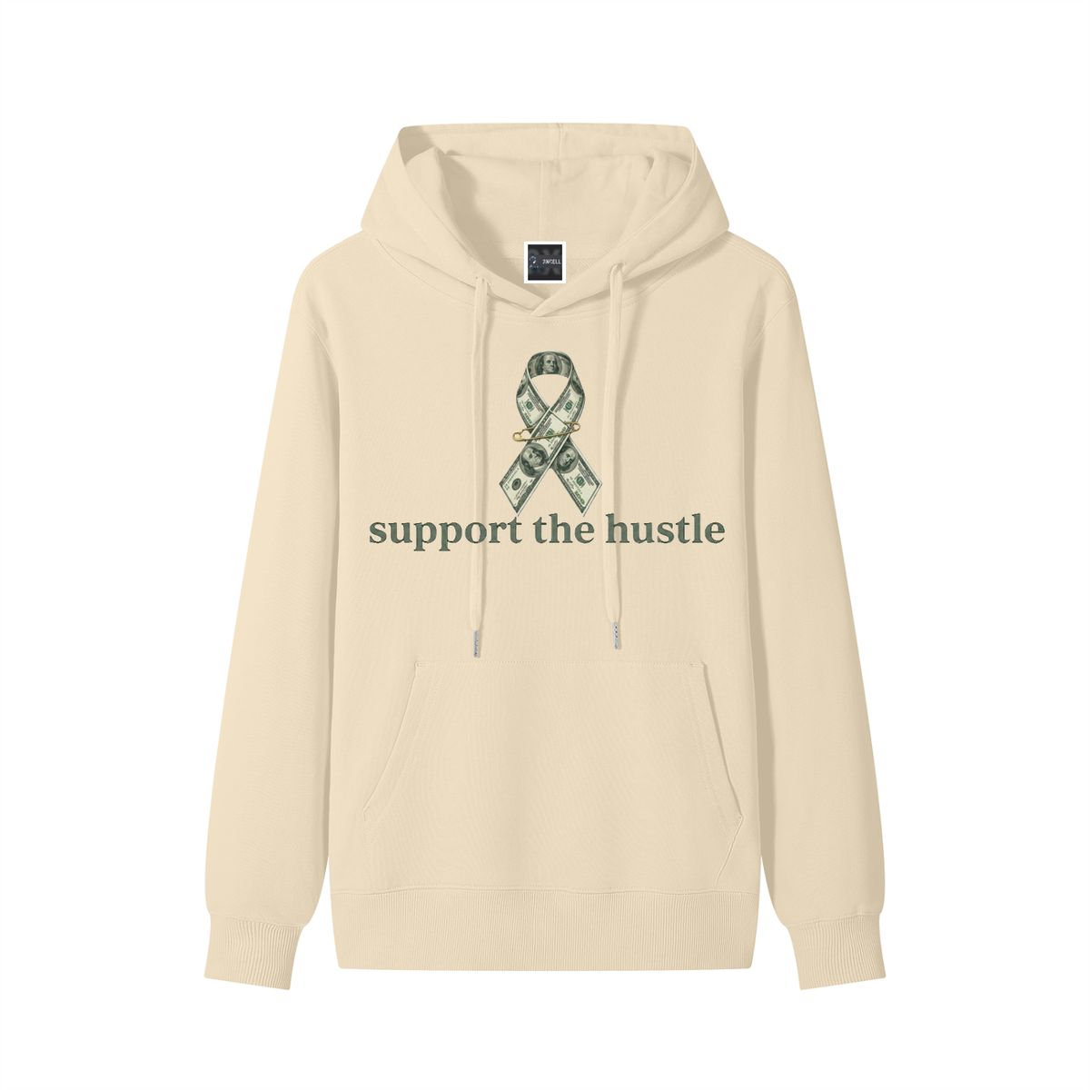 support the hustle Cotton Hoodie