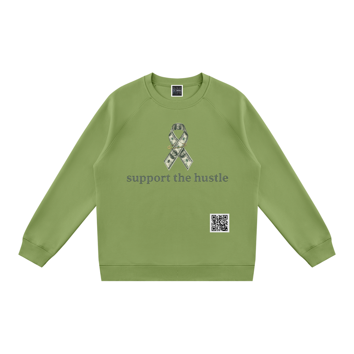support the hustle Regular Fit Crewneck Sweatshirt