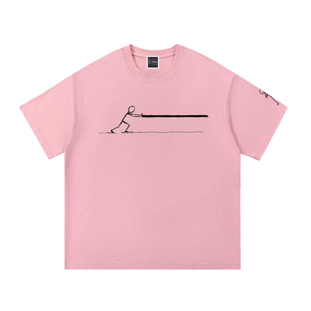Push a hard line Essential Cotton T-Shirt
