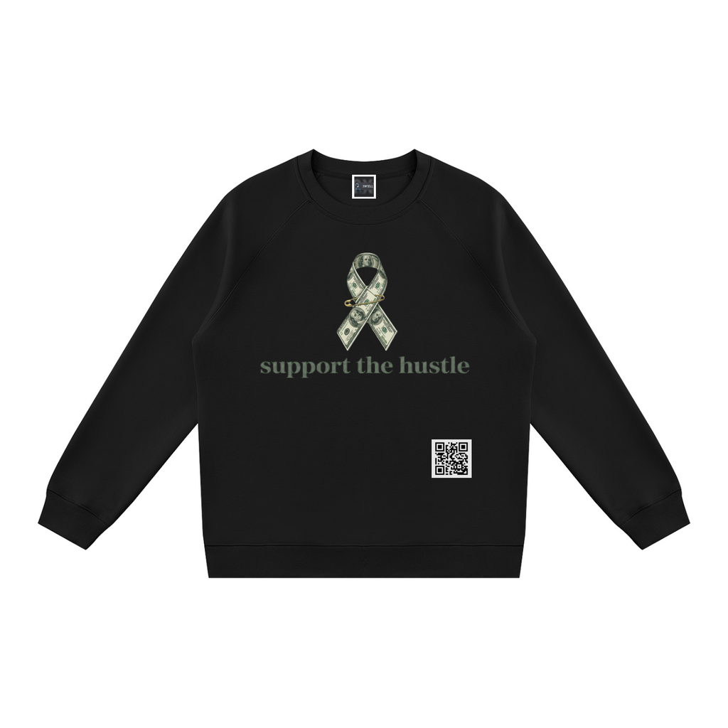 support the hustle Regular Fit Crewneck Sweatshirt