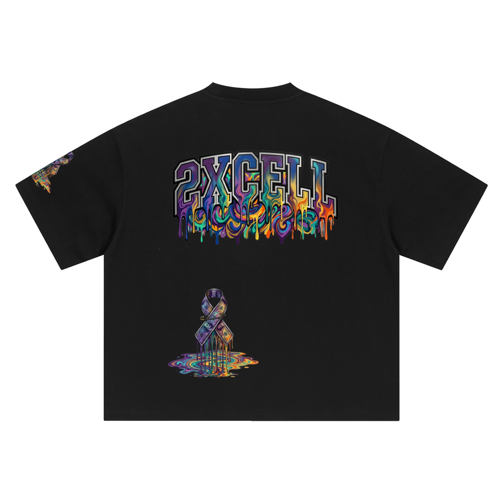 Graffiti drippin 2xcell Oversized T-Shirt