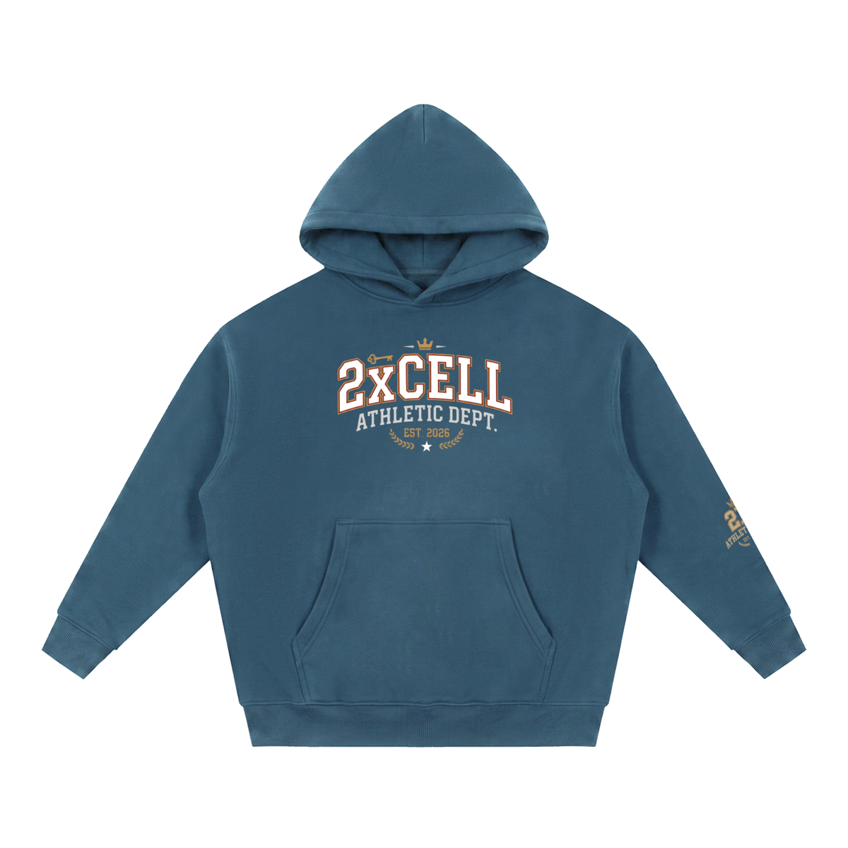 Athletic dept 2xcell Essential Oversized Boxy Fit Fleece Hoodie