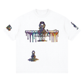.Graffiti support the hustle Streetwear Loose Drop Shoulder T-Shirt