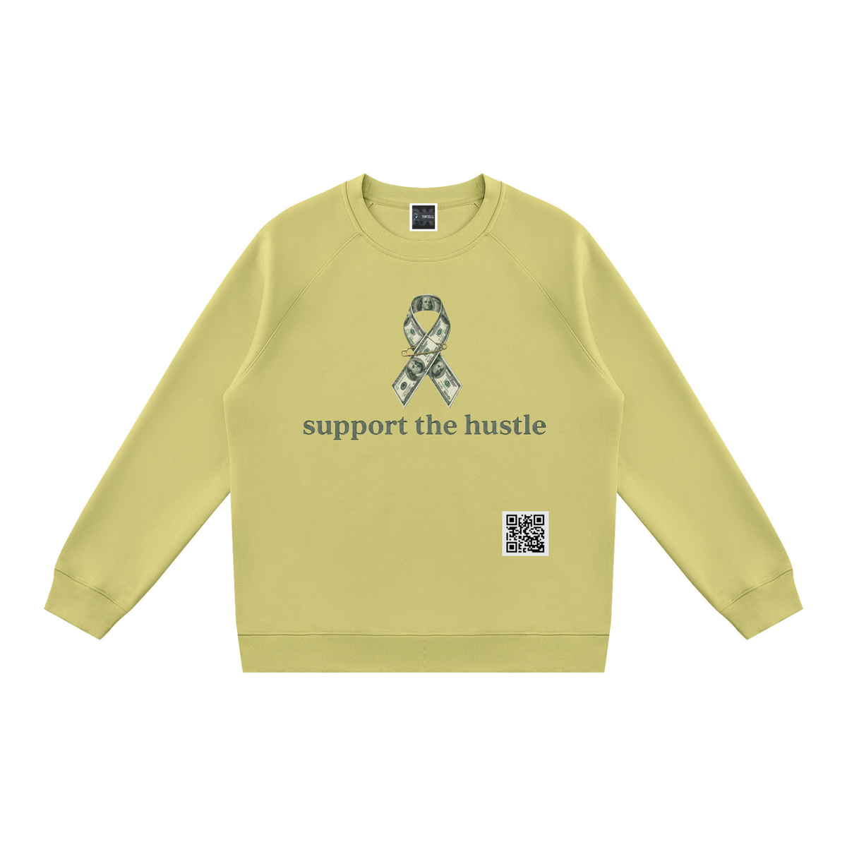 support the hustle Regular Fit Crewneck Sweatshirt