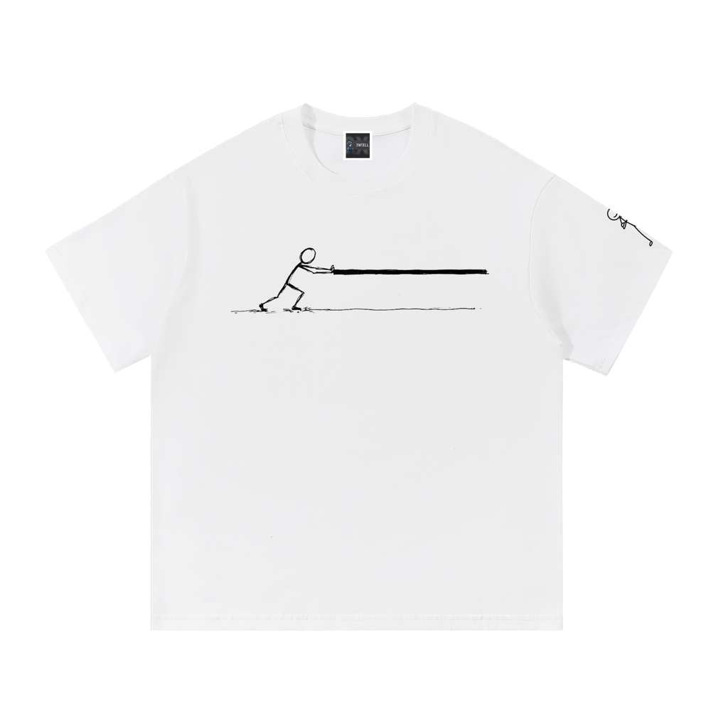 Push a hard line Essential Cotton T-Shirt