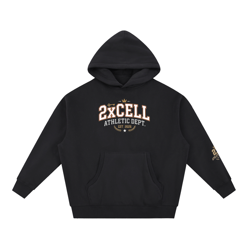 Athletic dept 2xcell Essential Oversized Boxy Fit Fleece Hoodie