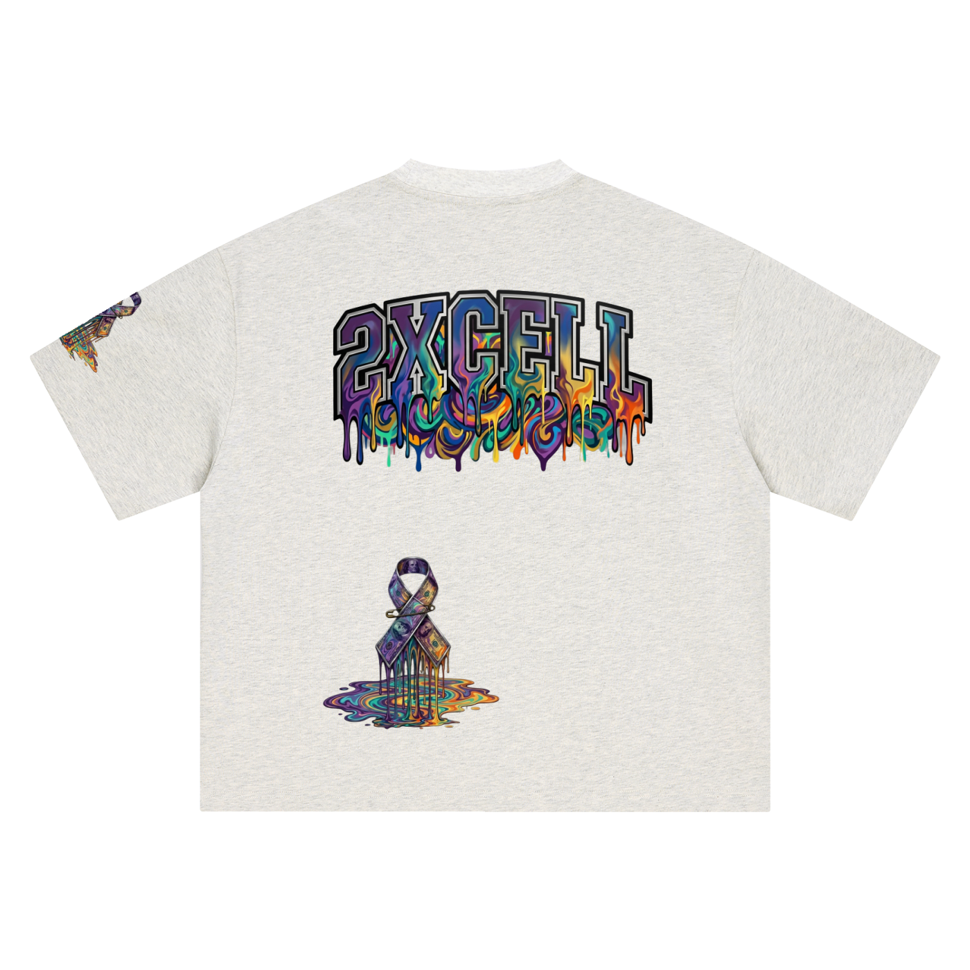 Graffiti drippin 2xcell Oversized T-Shirt