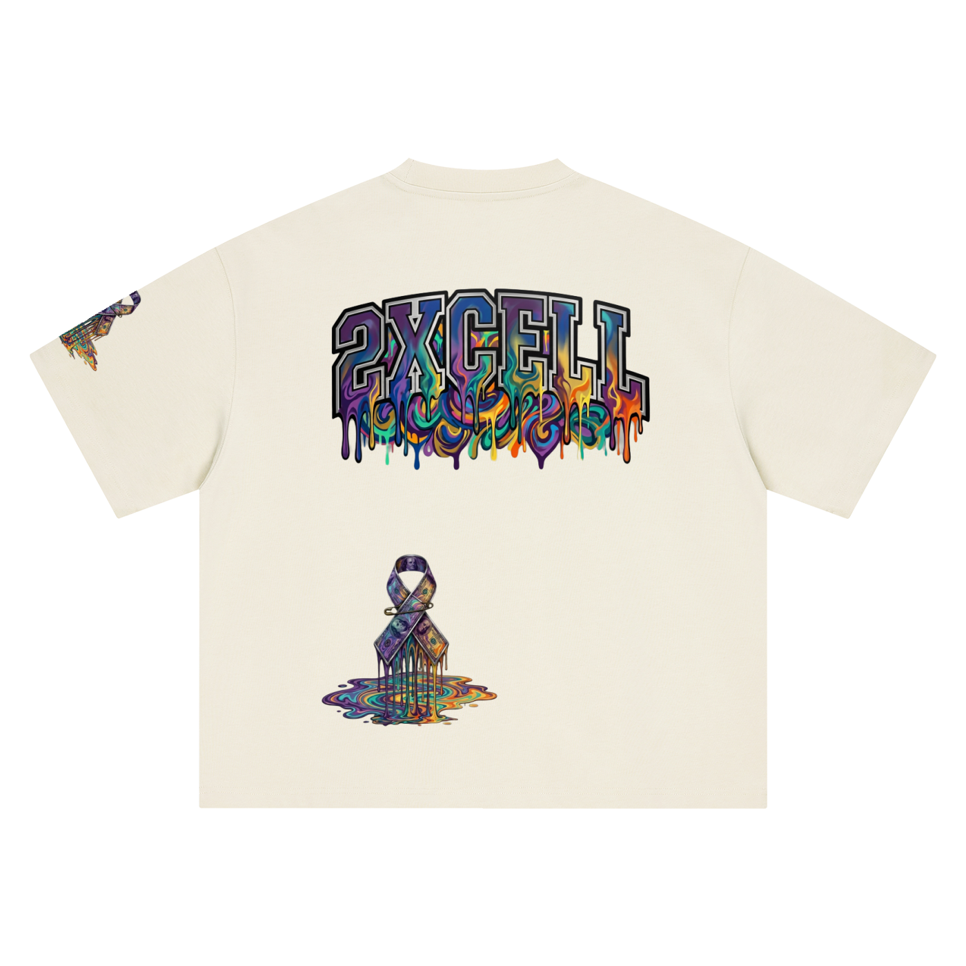 Graffiti drippin 2xcell Oversized T-Shirt