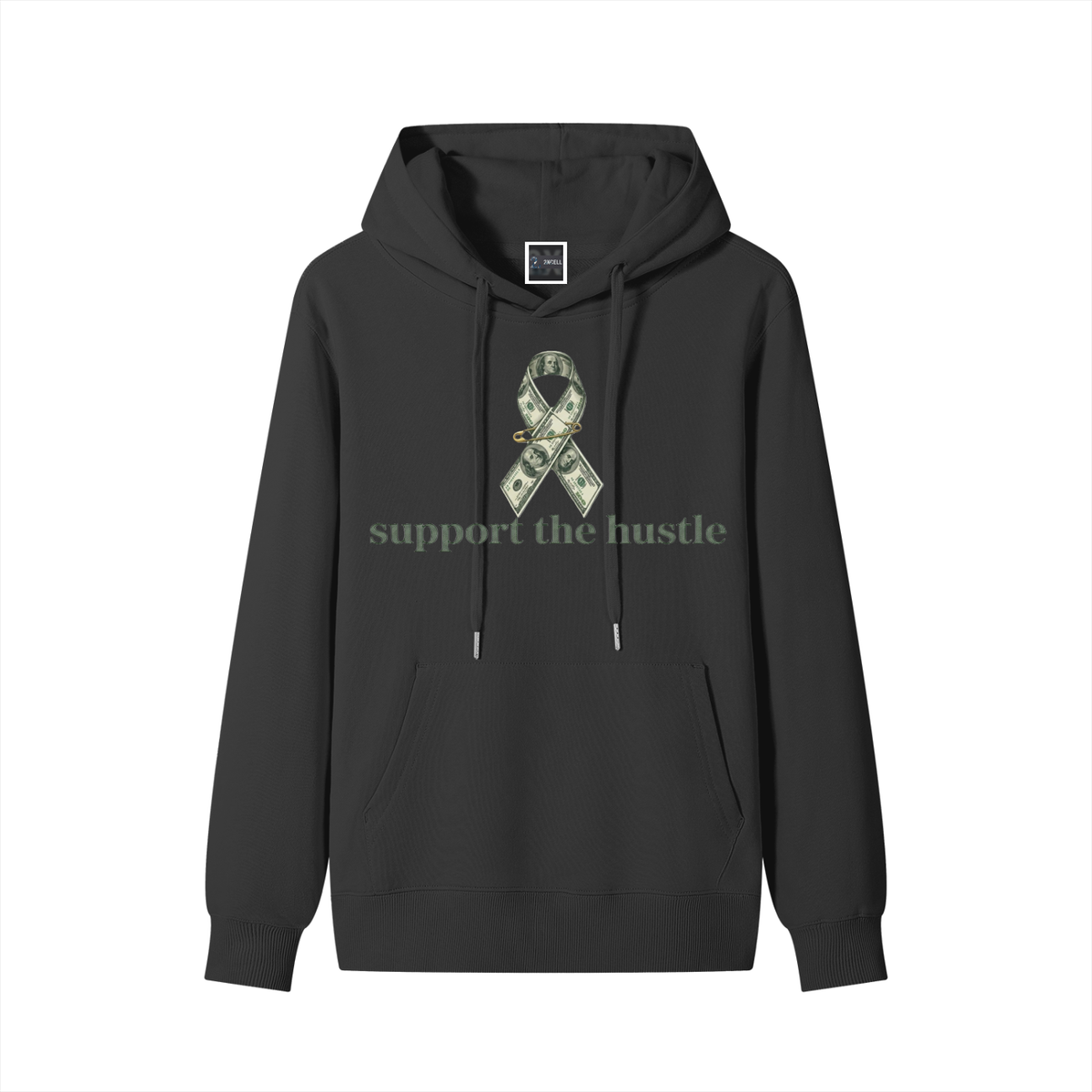 support the hustle Cotton Hoodie
