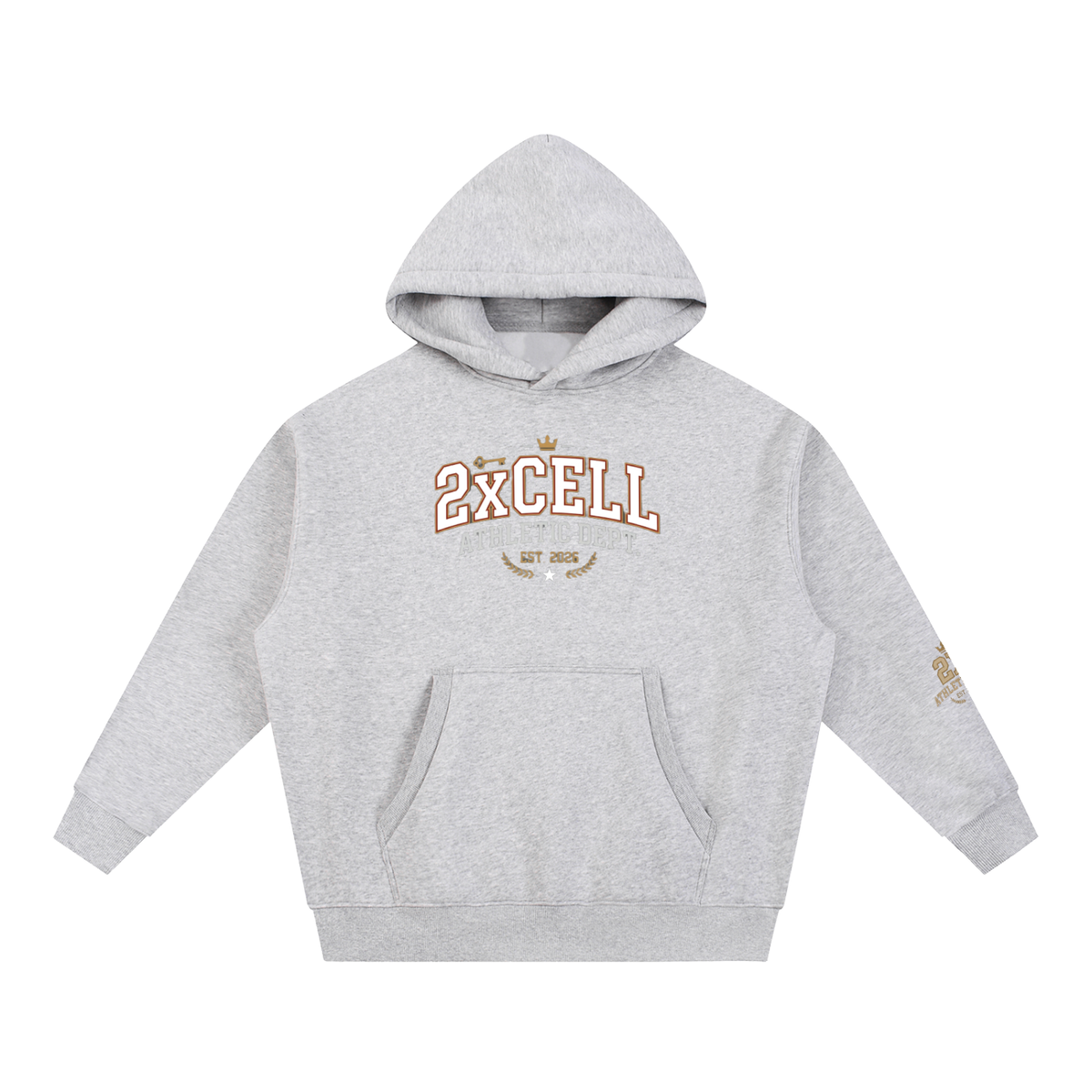 Athletic dept 2xcell Essential Oversized Boxy Fit Fleece Hoodie