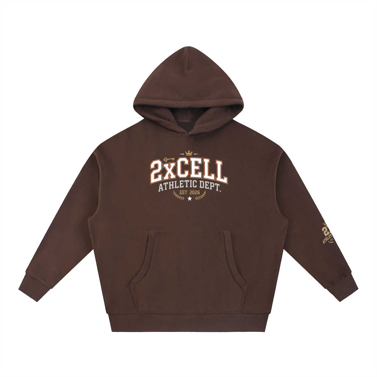 Athletic dept 2xcell Essential Oversized Boxy Fit Fleece Hoodie