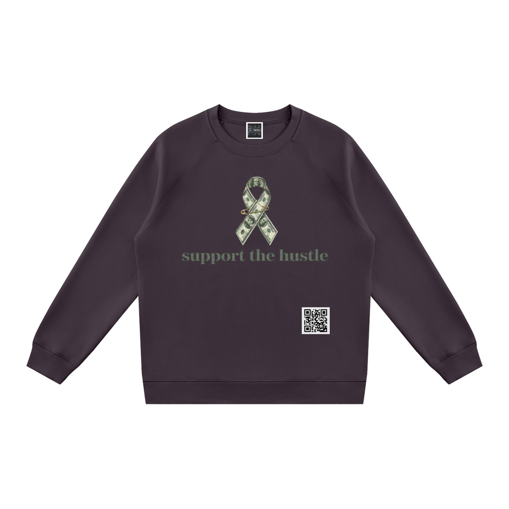 support the hustle Regular Fit Crewneck Sweatshirt